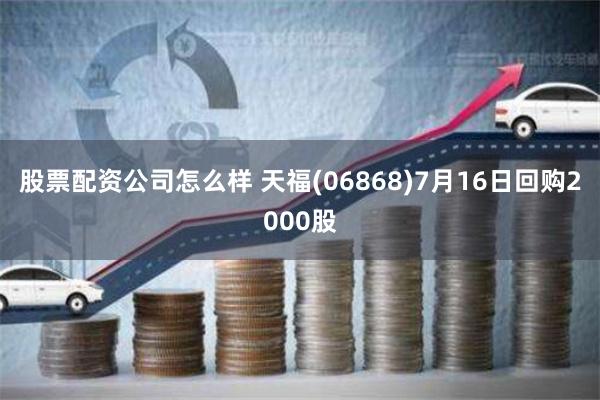 股票配资公司怎么样 天福(06868)7月16日回购2000股