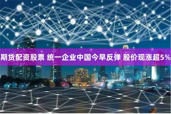期货配资股票 统一企业中国今早反弹 股价现涨超5%