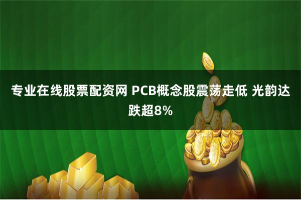 专业在线股票配资网 PCB概念股震荡走低 光韵达跌超8%