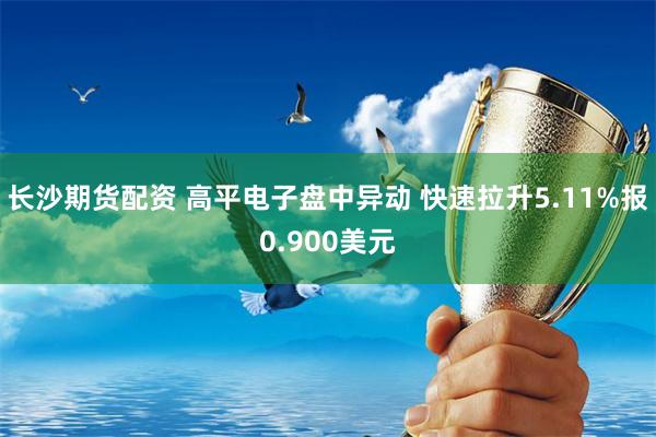 长沙期货配资 高平电子盘中异动 快速拉升5.11%报0.900美元
