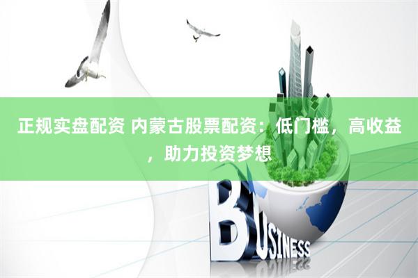 正规实盘配资 内蒙古股票配资：低门槛，高收益，助力投资梦想